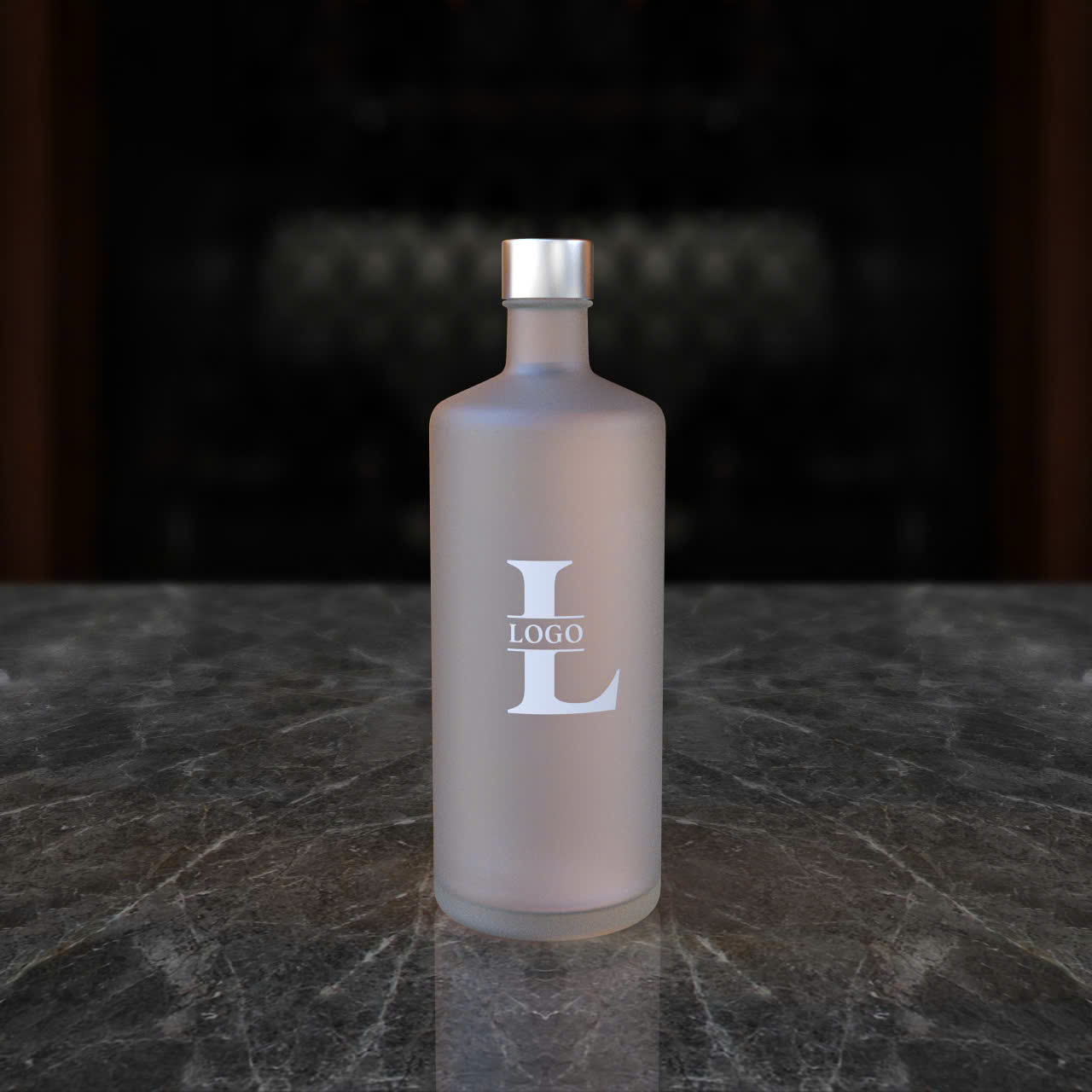 Chai thuỷ tinh màu xanh đựng rượu size 750ml iSO 17