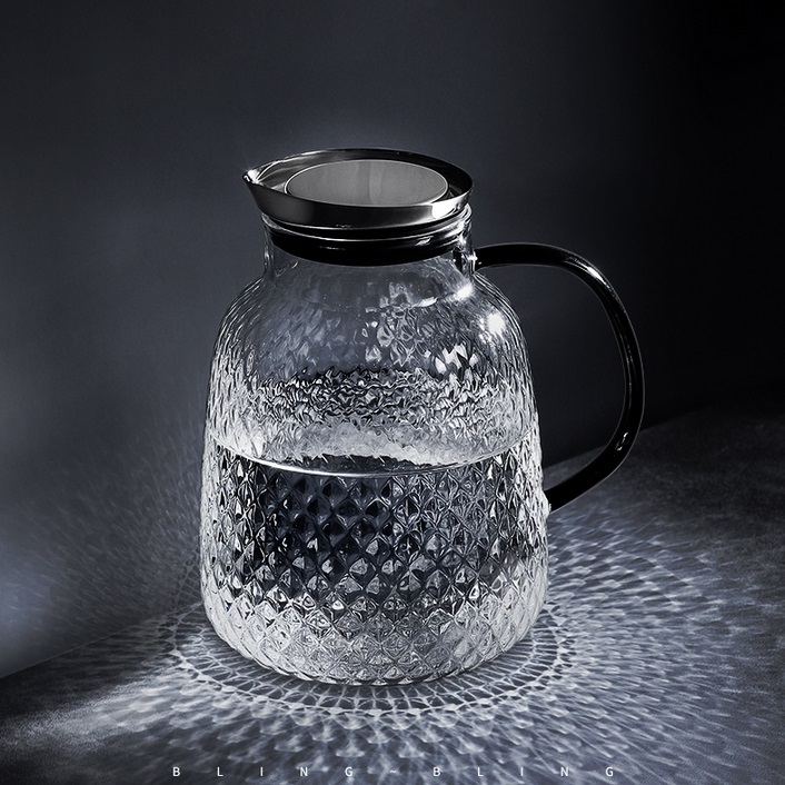 Bình trà thuỷ tinh lớn size 2000ml iSO-20