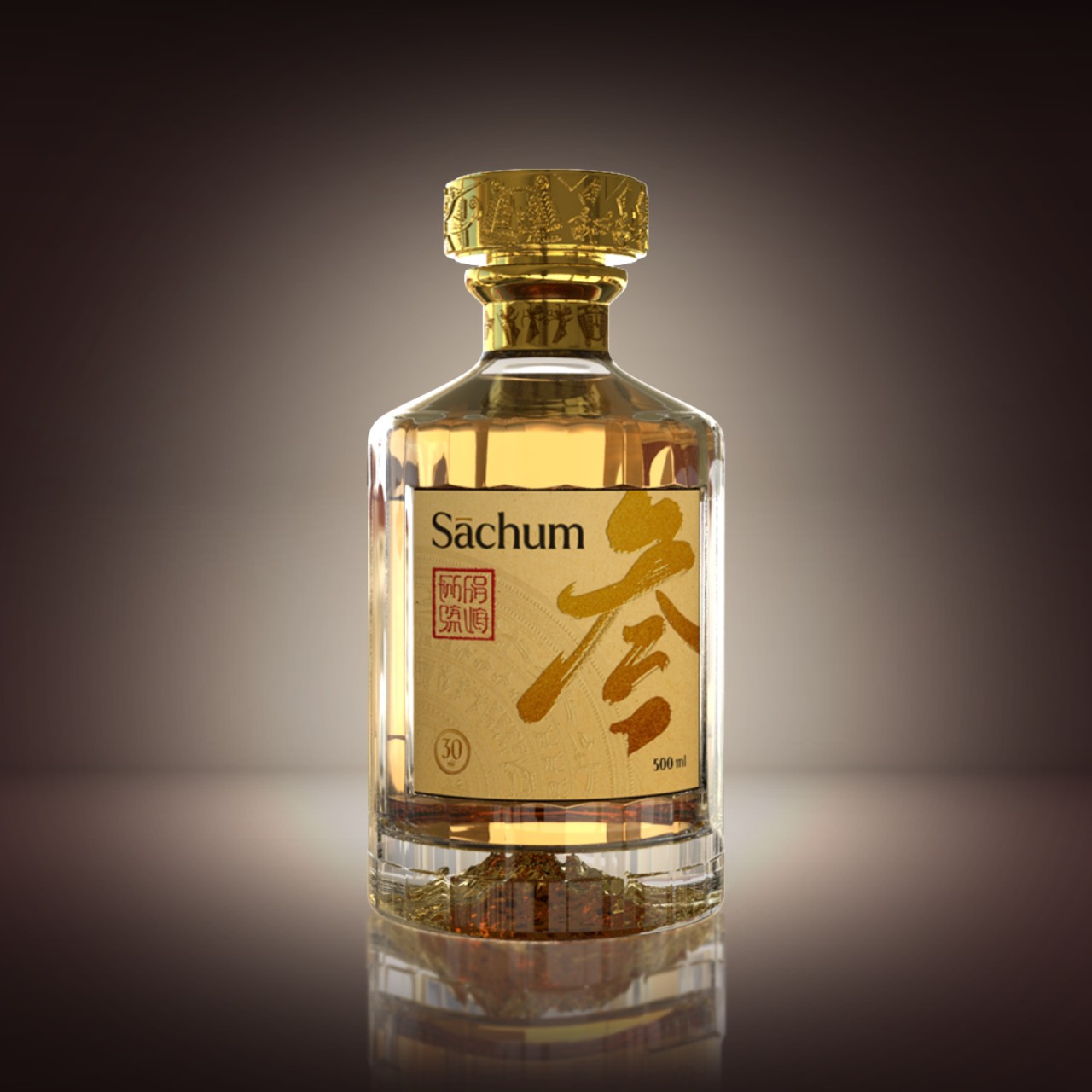 Chai thủy tinh 500ml nắp nhôm, nắp nhựa