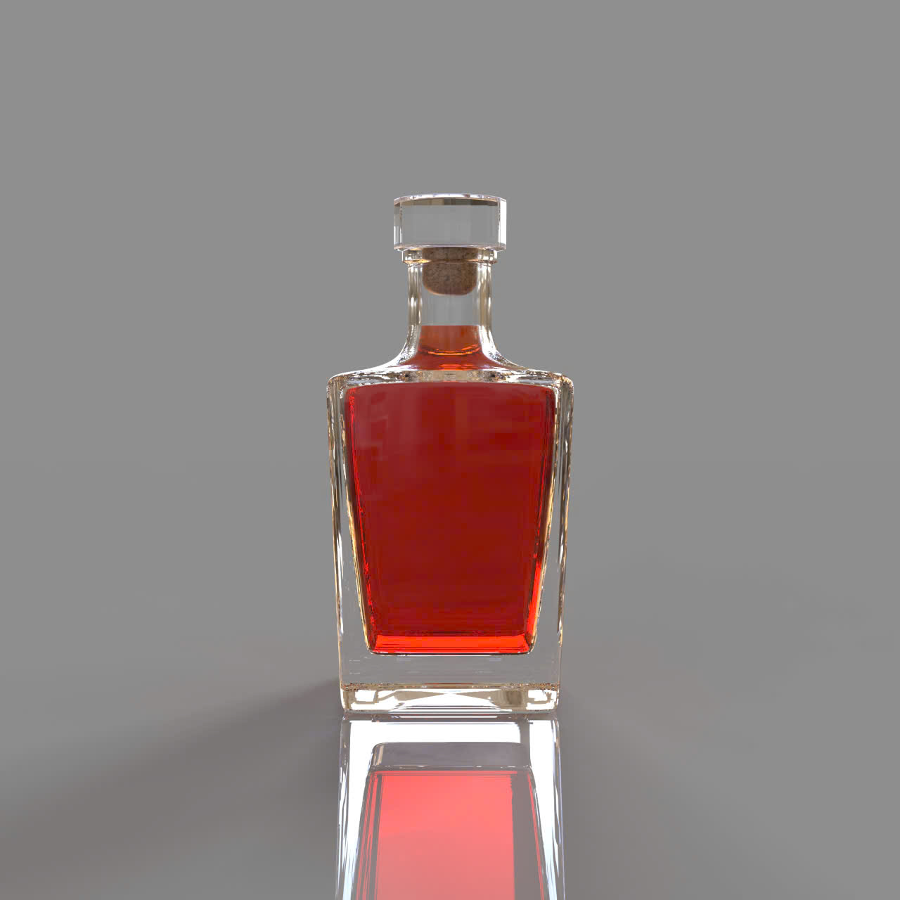 Chai thủy tinh đựng rượu đơn giản mà sang trọng